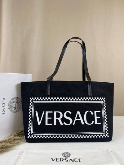 VERSACE-Canvas Tote Bag
